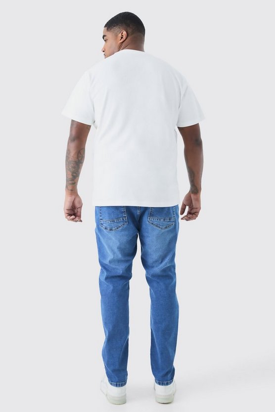 Plus Skinny Stretch Jeans mit Rissen