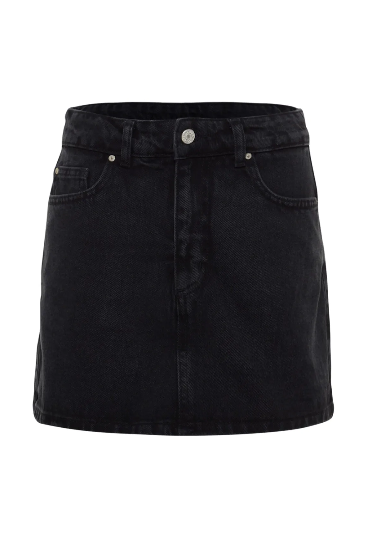 Trendyol Collection  Shorts - Schwarz - Hoher Bund