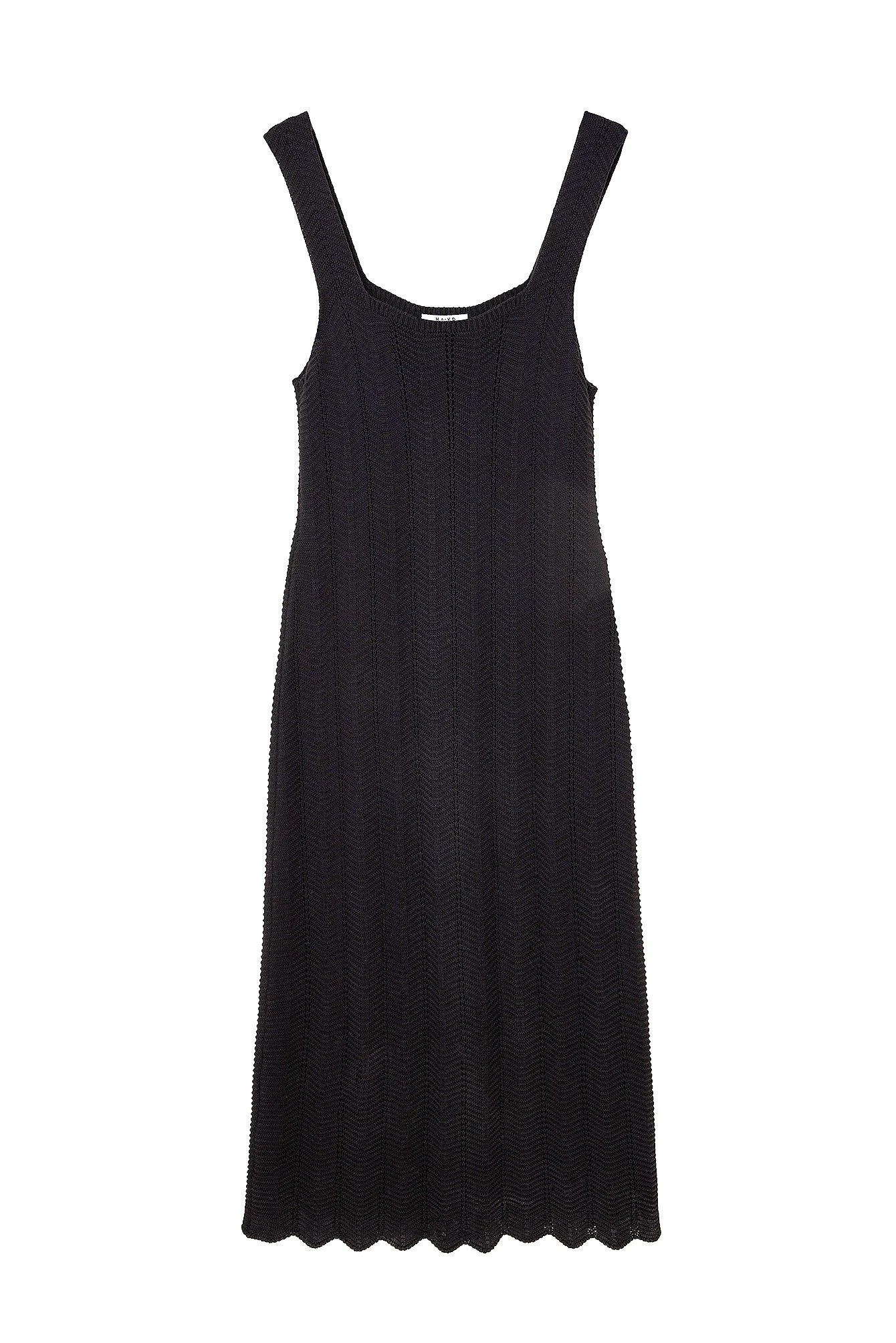 Fließendes Strick-Midikleid