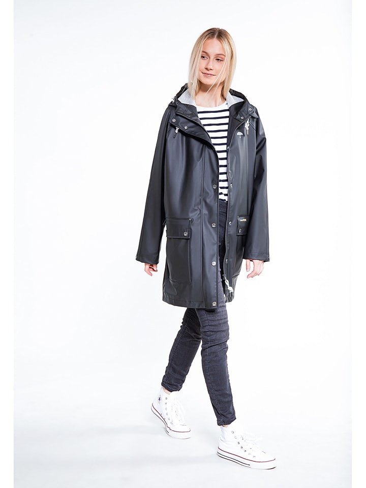 Schmuddelwedda Regenparka in Schwarz günstig kaufen