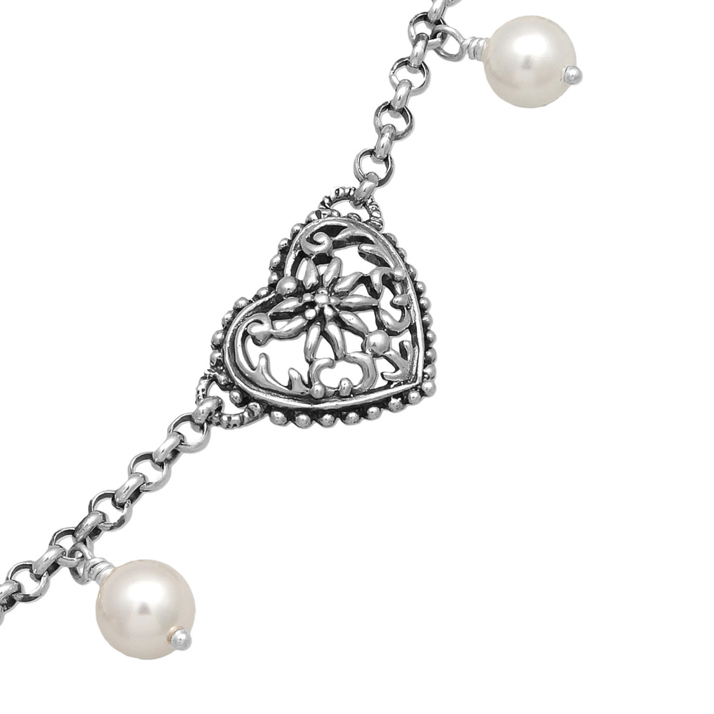 Elli Elli Accessoires de Bijouterie Femmes Charivari Dirndl chaîne Brezel cœur en arge Bijoux