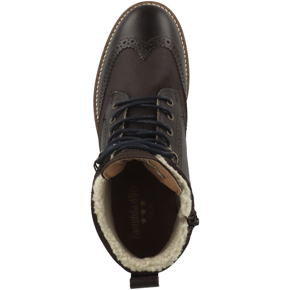 Pantofola d'Oro Tocchetto Fur Uomo High Schnürboots dunkelbraun
