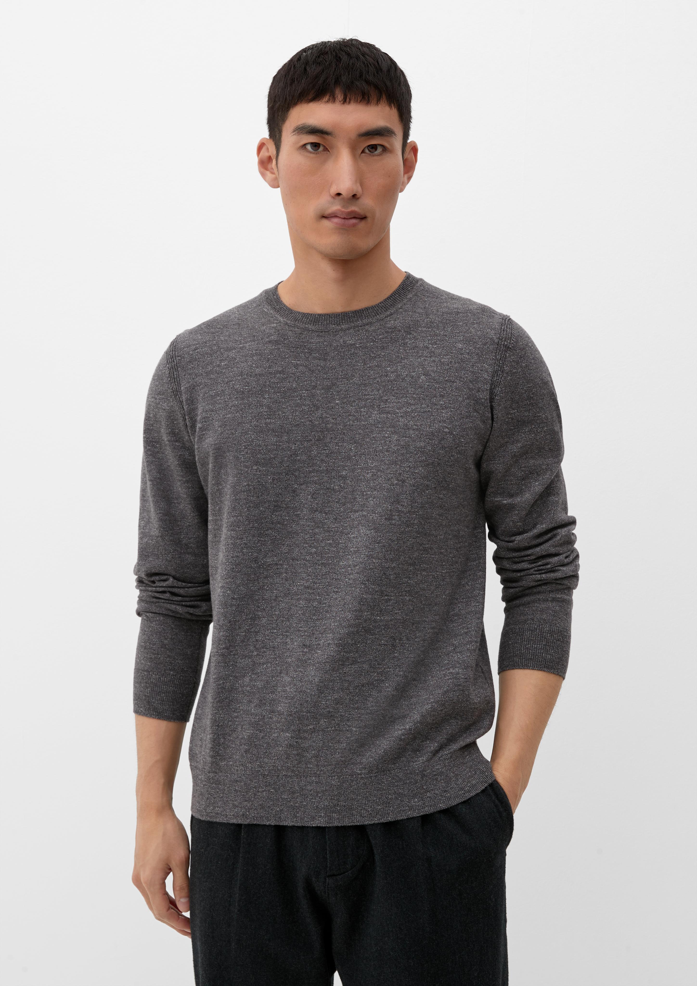 Strickpullover in melierter Optik  2124527-98W1