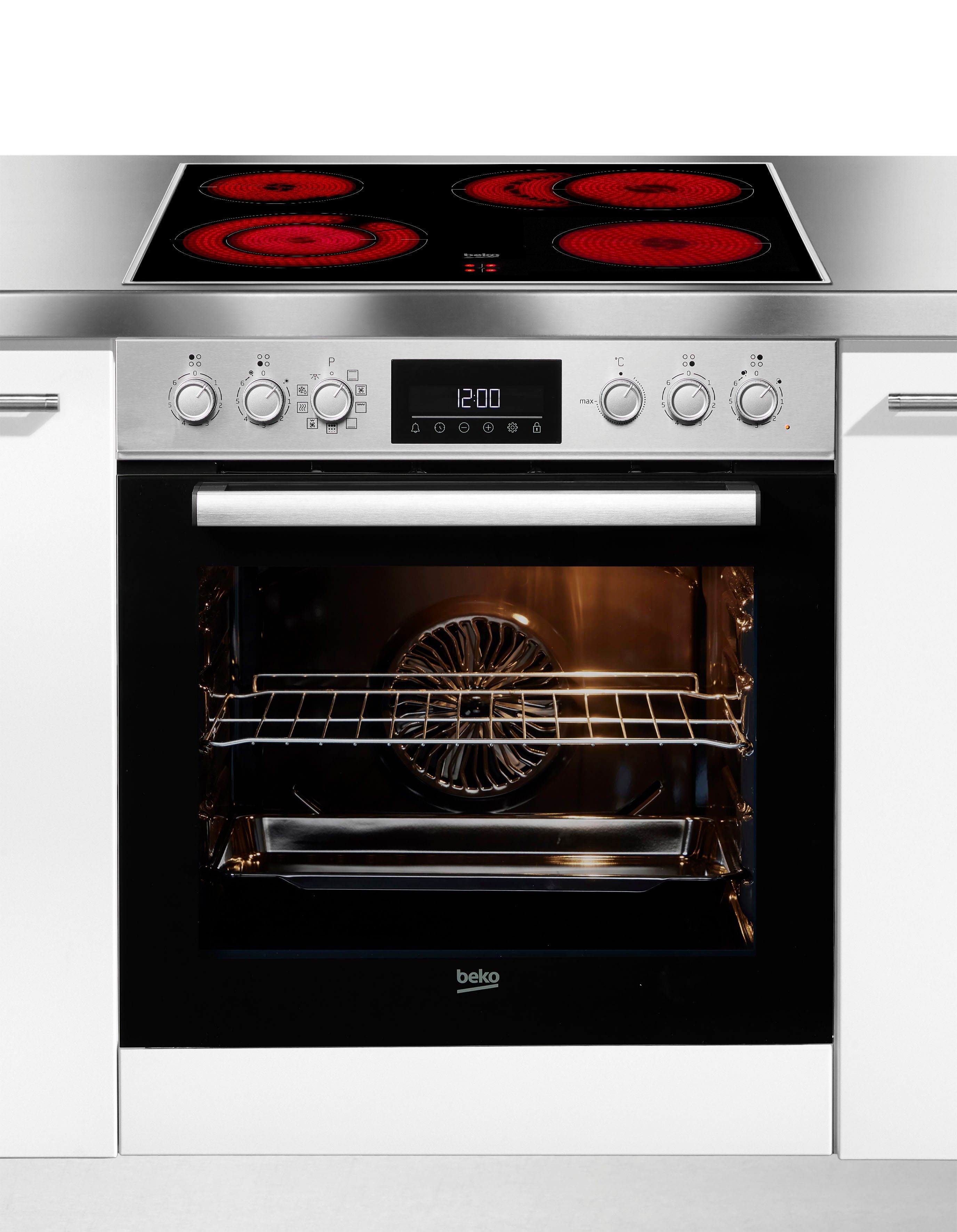BEKO Elektro-Herd-Set BBUE1132T0XFP, Pyrolyse-Selbstreinigung