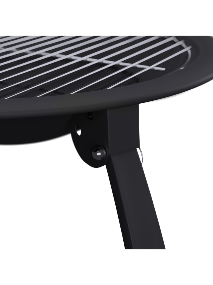 relaxdays Feuerschale in Schwarz - (H)37 x Ø 60 cm günstig kaufen onesize