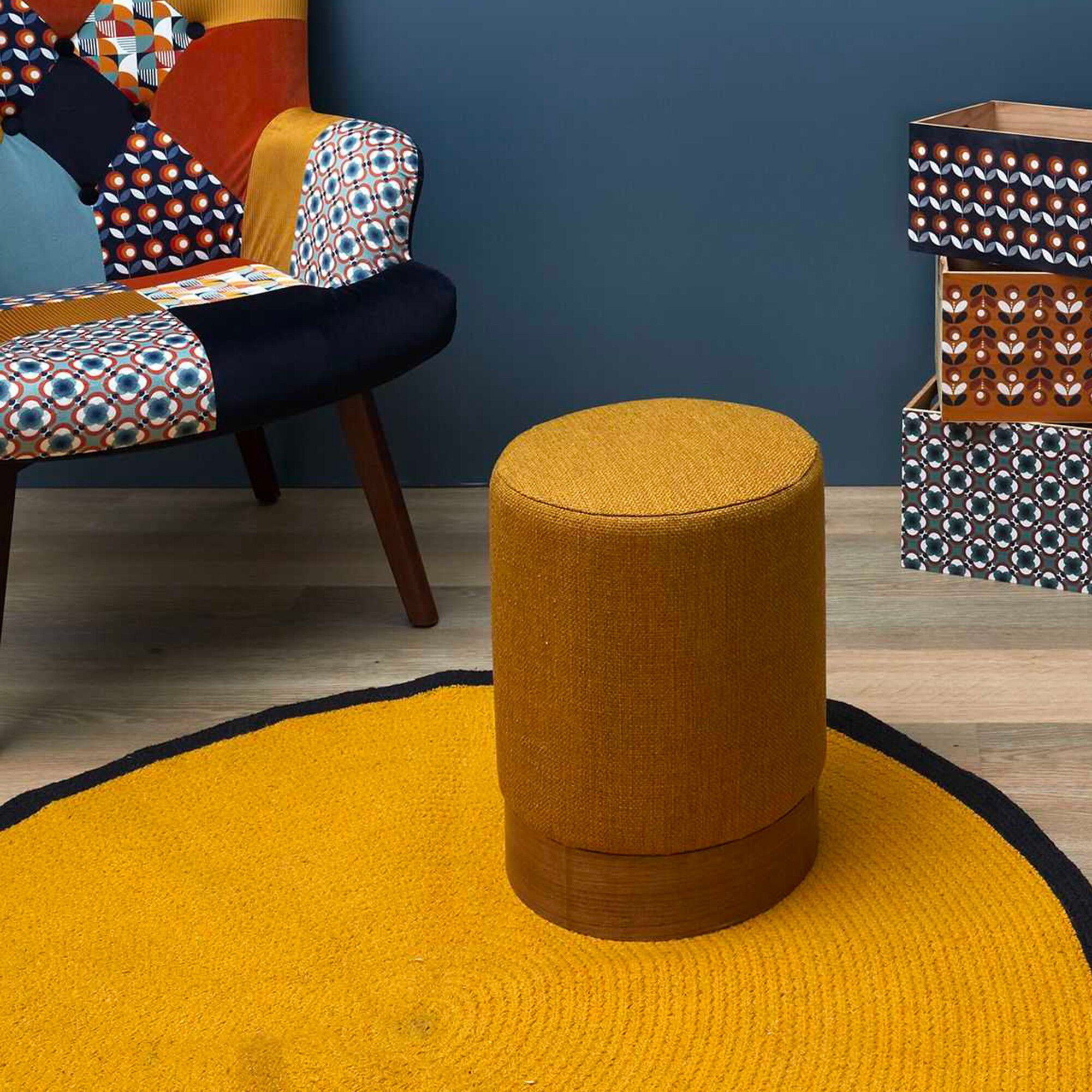 Pouf cylindrique