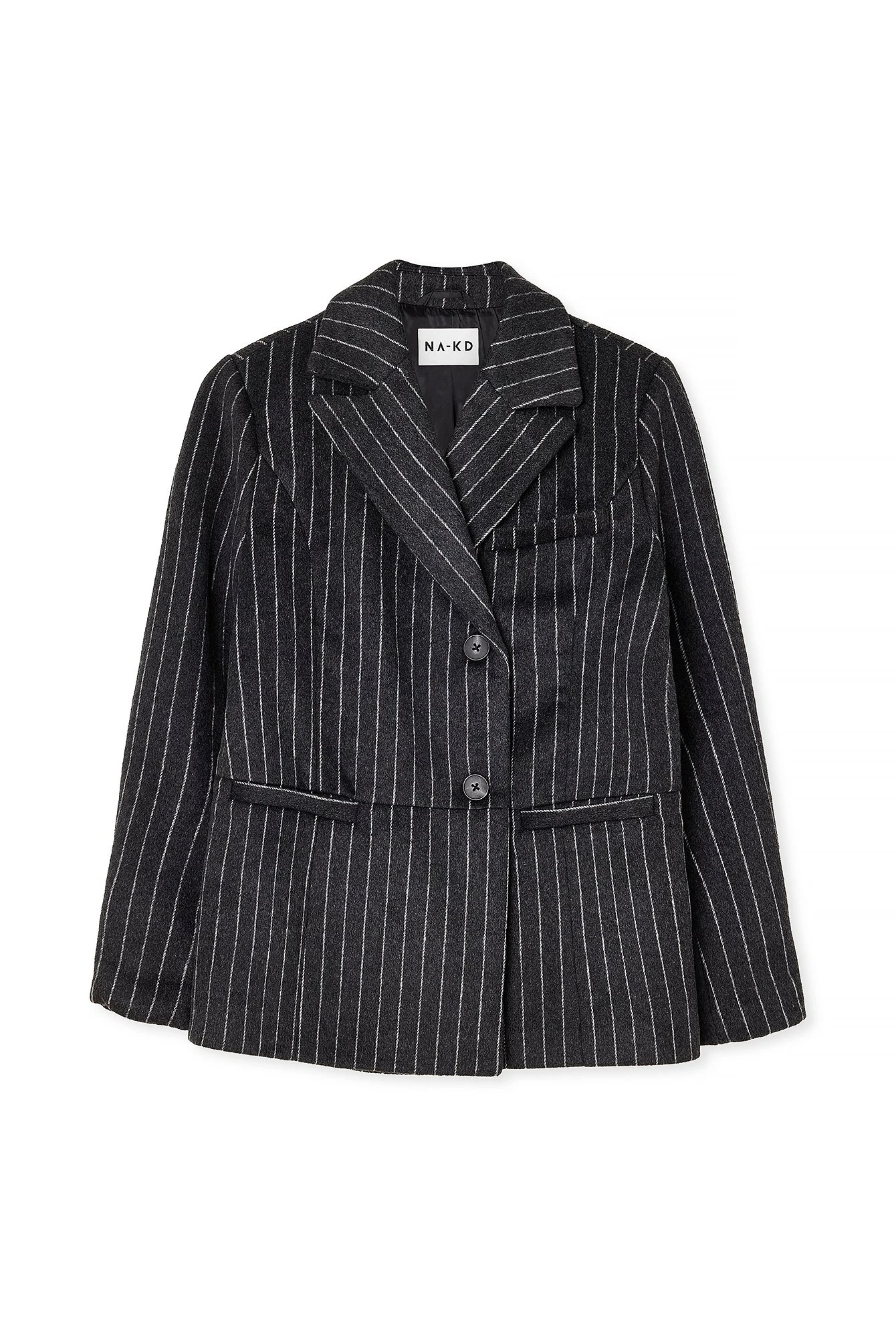 Oversized-Blazerjacke aus Wollmischung