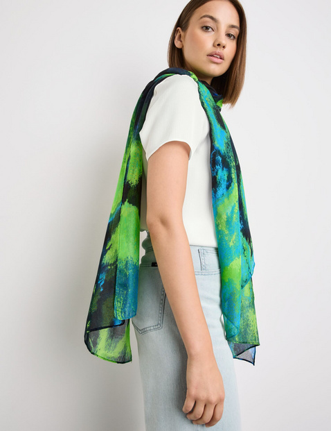 Schal mit abstraktem Print