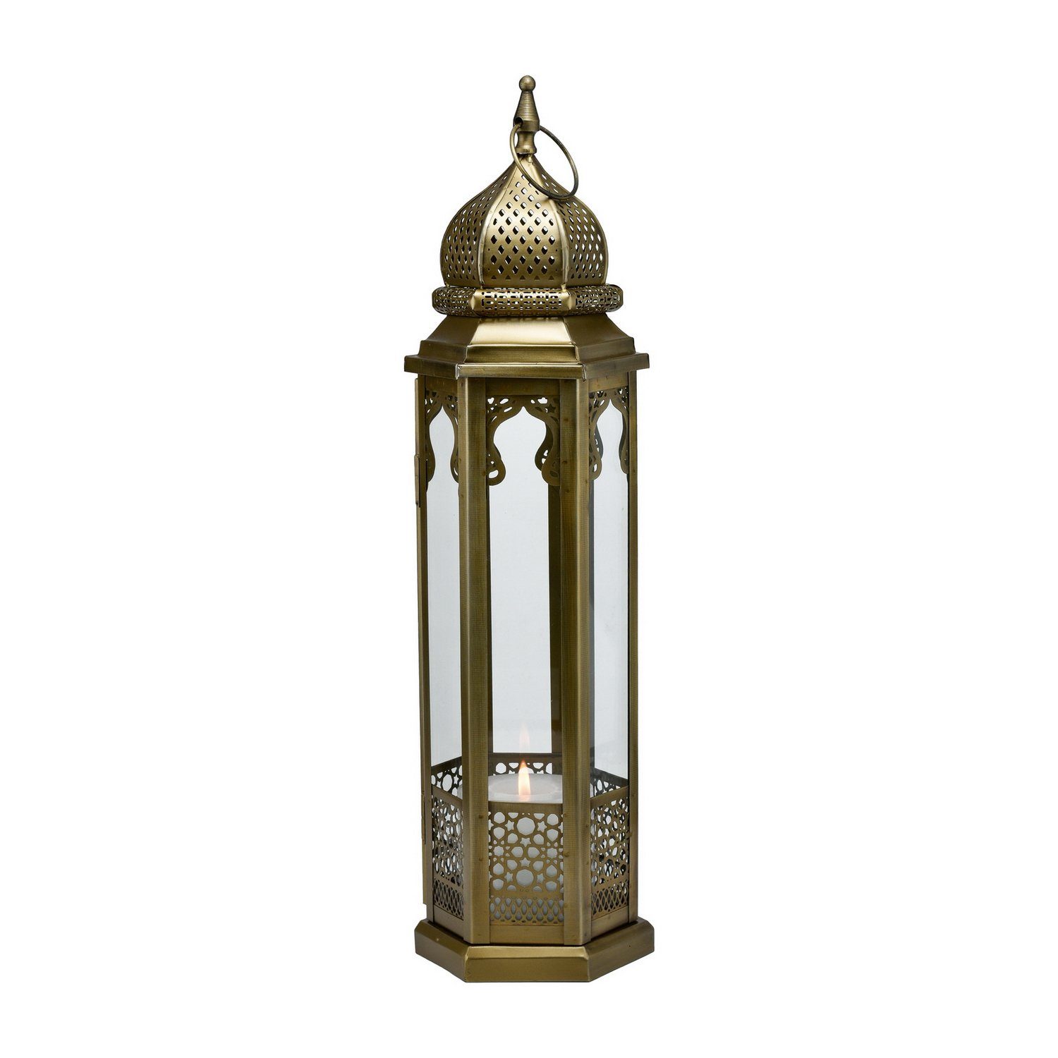 Marrakesch Orient & Mediterran Interior Kerzenhalter Laterne Moulan 50cm, orientalische Laterne, Teelichthalter, Handarbeit