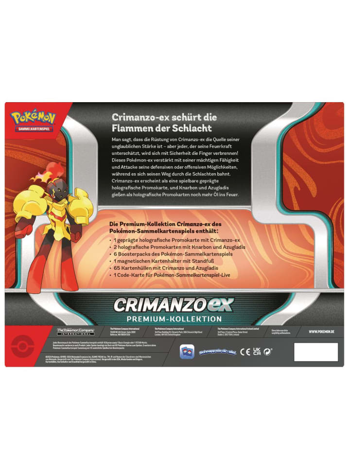 Pokémon Crimanzo-EX | Premium Kollektion | Pokemon Karten deutsch | Edition günstig kaufen onesize