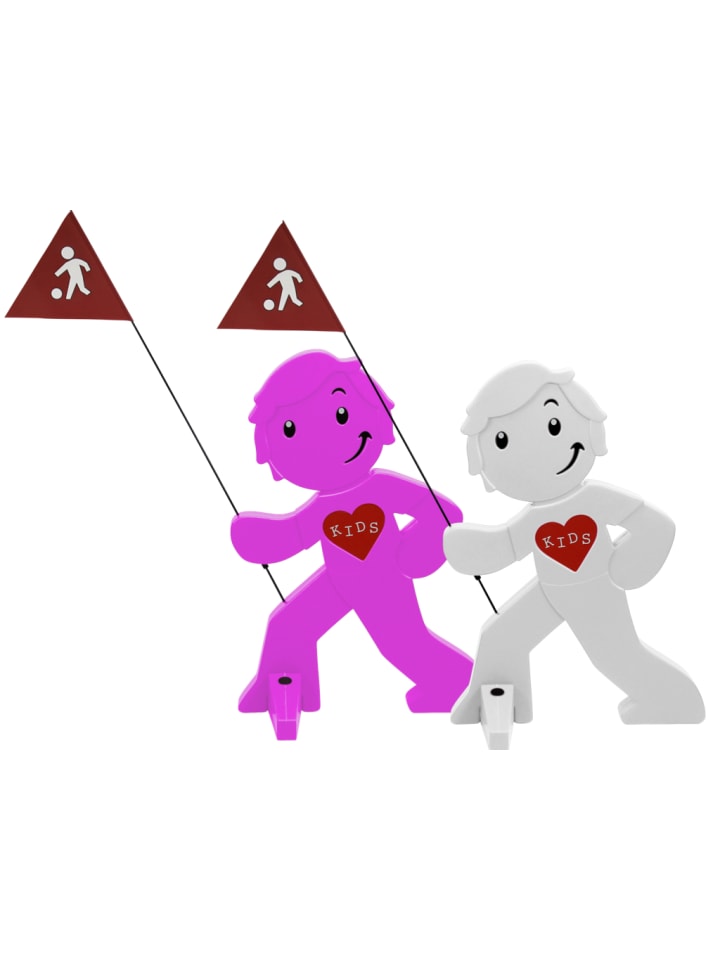 StreetBuddy StreetBuddy  Warnfigur für Kindersicherheit in Magenta und Weiß. 2-er Pack günstig kaufen onesize