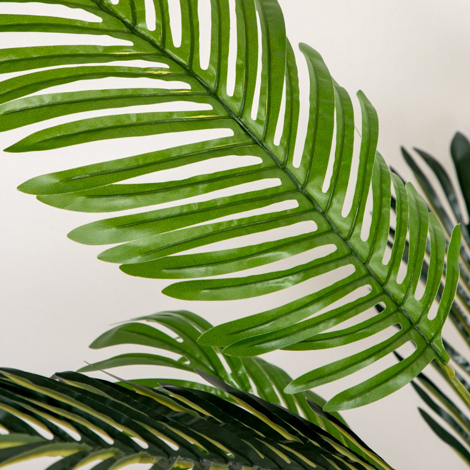 Kunstpflanze künstliche Pflanze Palme, HOMCOM, Höhe 150 cm, inkl. Übertopf