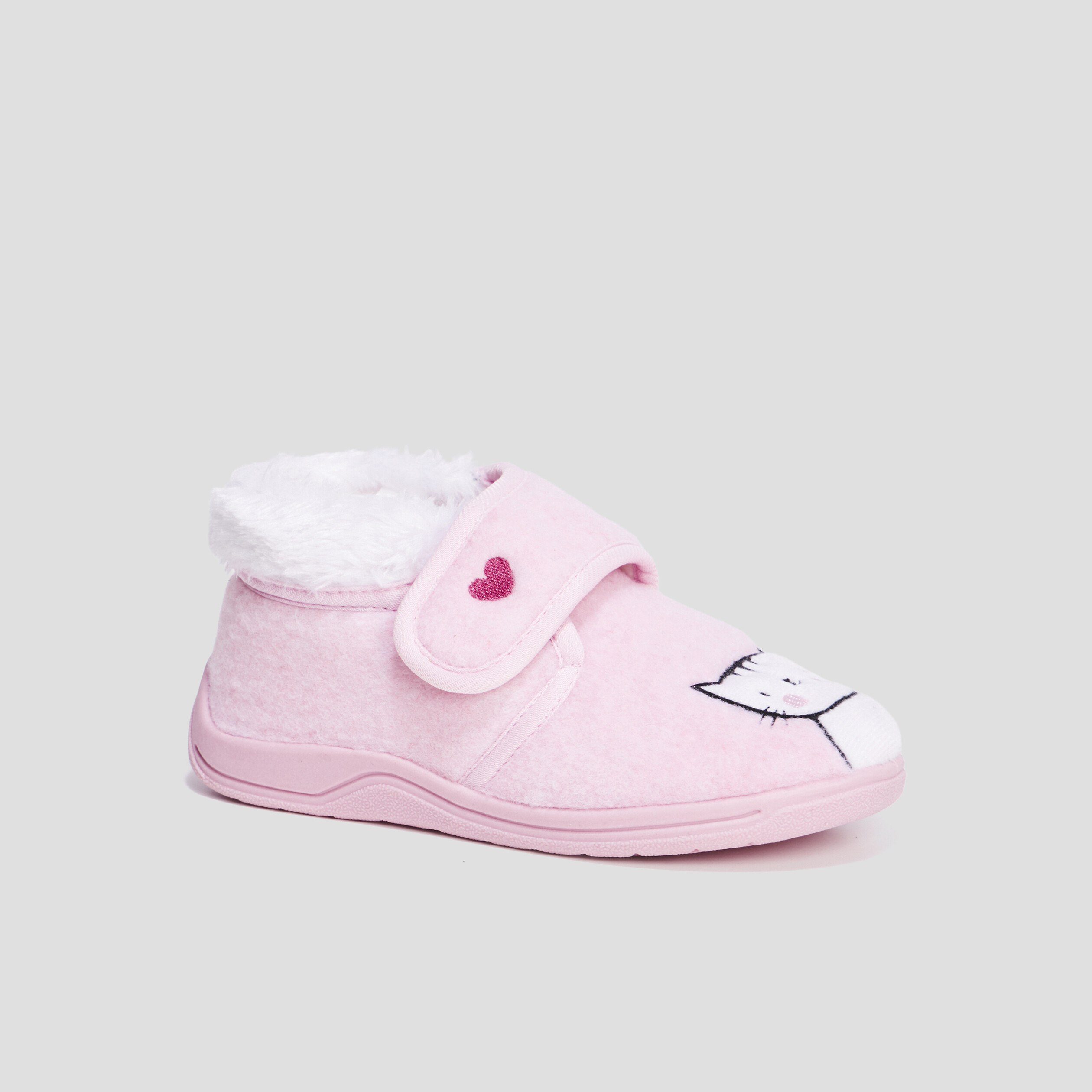 Chaussons bottillons fourrés rose fille | La Halle