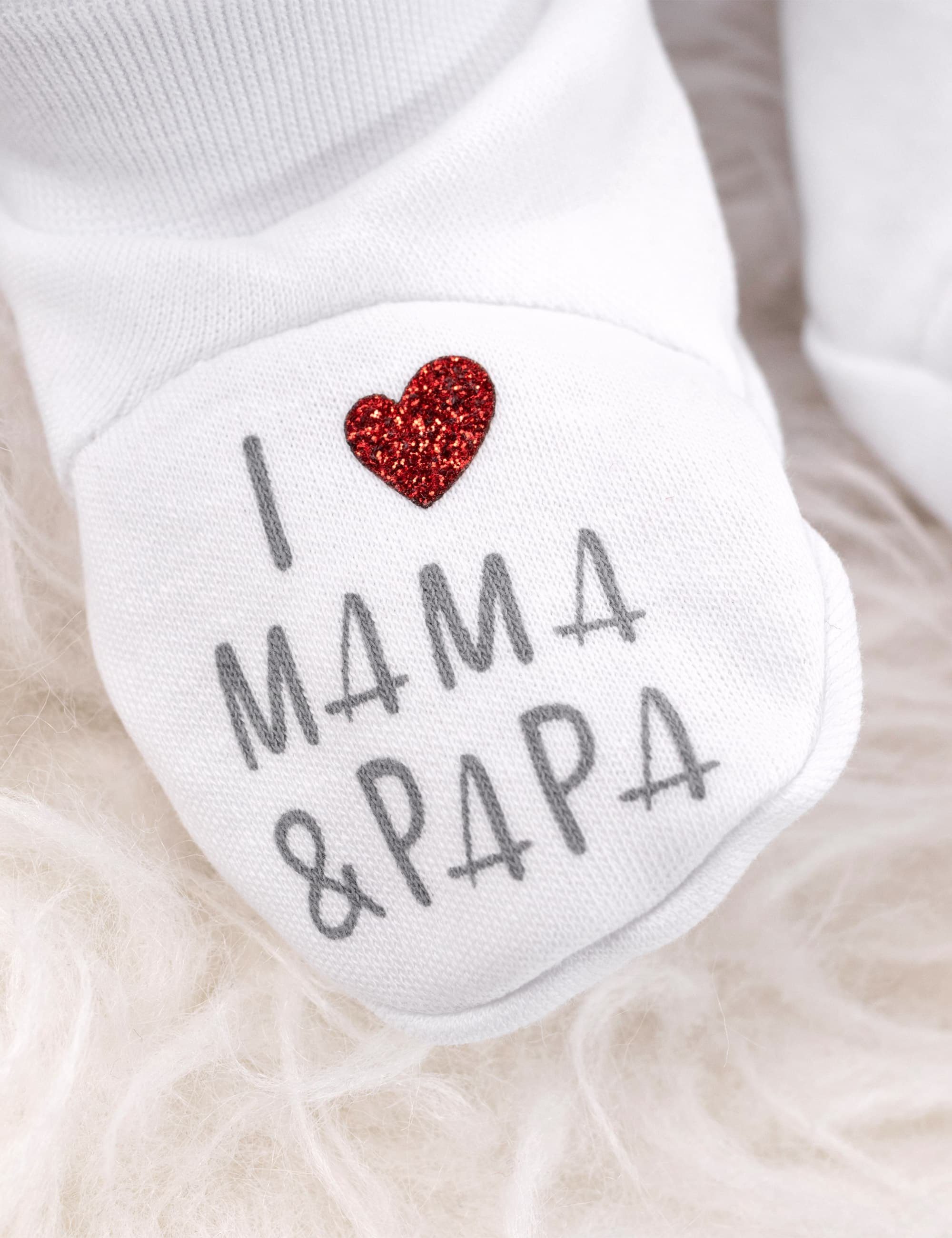 Baby Sweets Schuhe I love Mama & Papa Krabbelschuh (1-tlg)