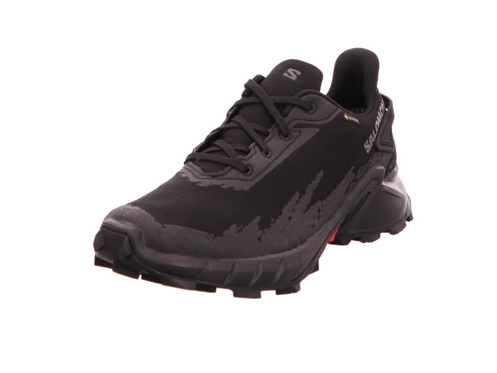 SALOMON Freizeit Schnürer schwarz Schuhe ALPHACROSS 4 GTX Black/