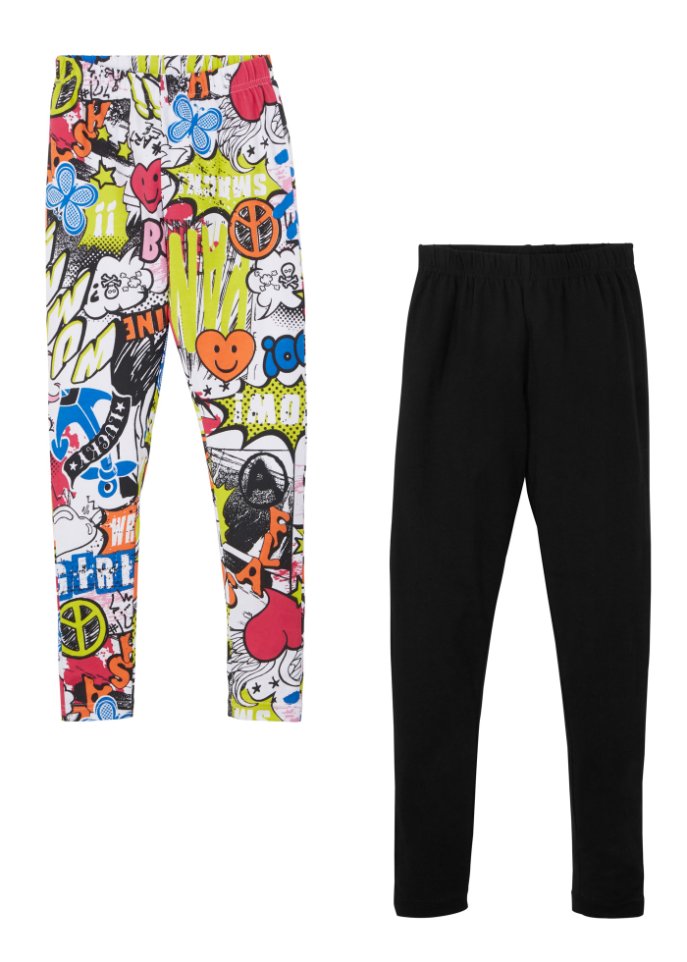 Mädchen Leggings (2er-Pack)