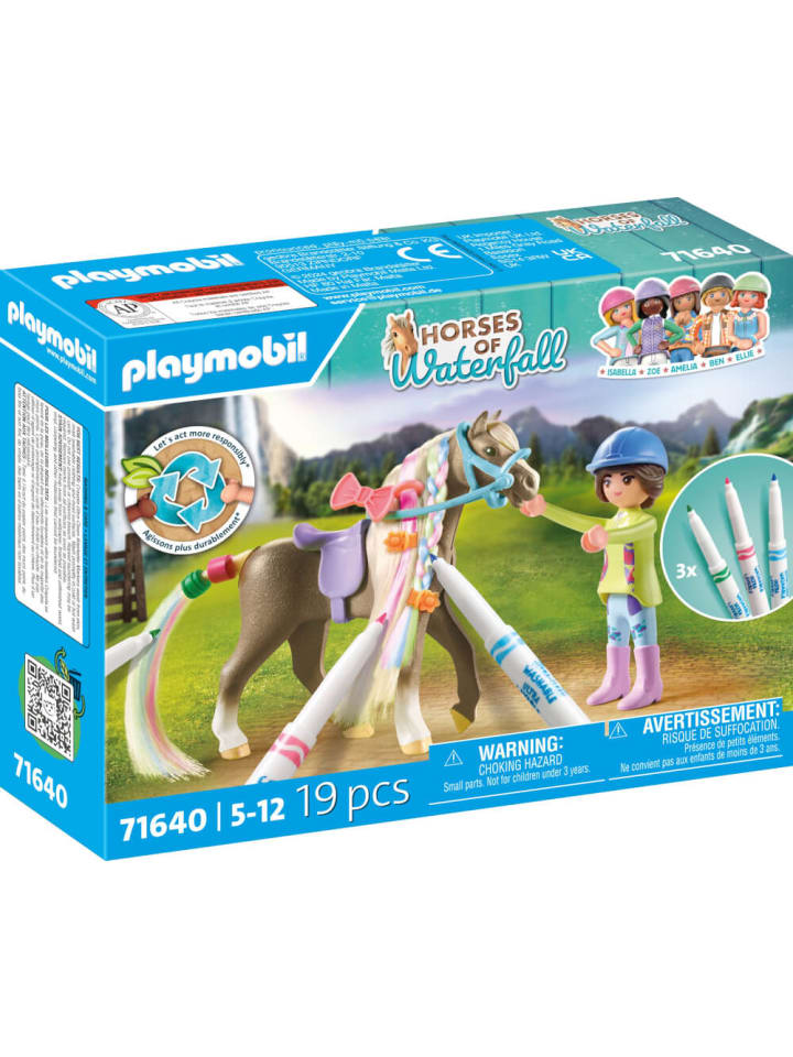 Playmobil Spielfigurenset Horses of Waterfall Kreativset mit Pferd und Stiften günstig kaufen onesize