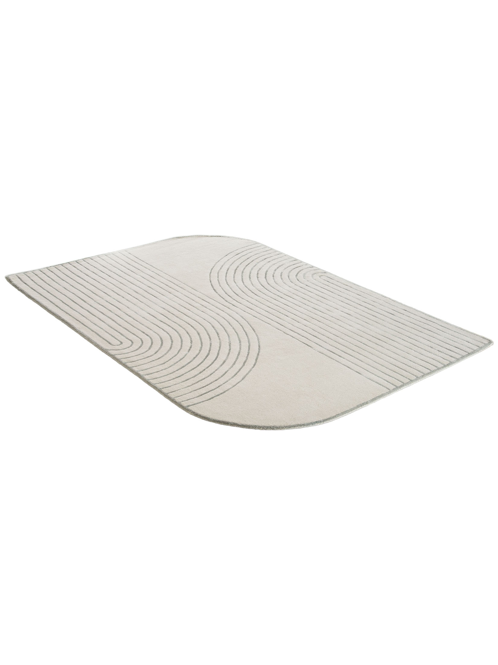 Aranova Moderner Teppich, Offwhite