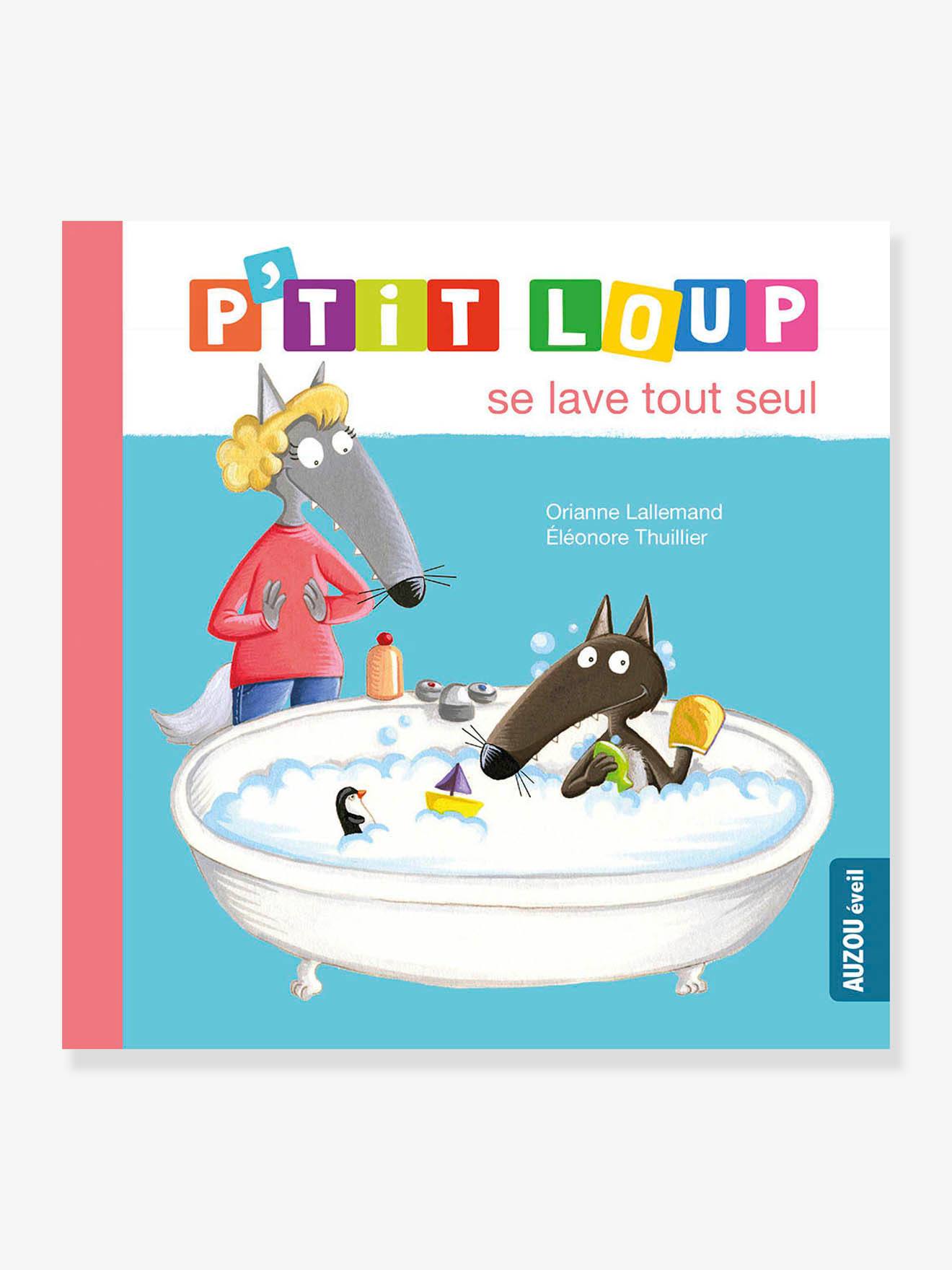 Livre P'tit Loup se lave tout seul AUZOU bleu