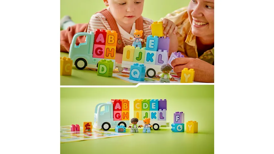 LEGO DUPLO Town 10421 ABC-Lastwagen, Lernspielzeug mit LKW-Spielzeug