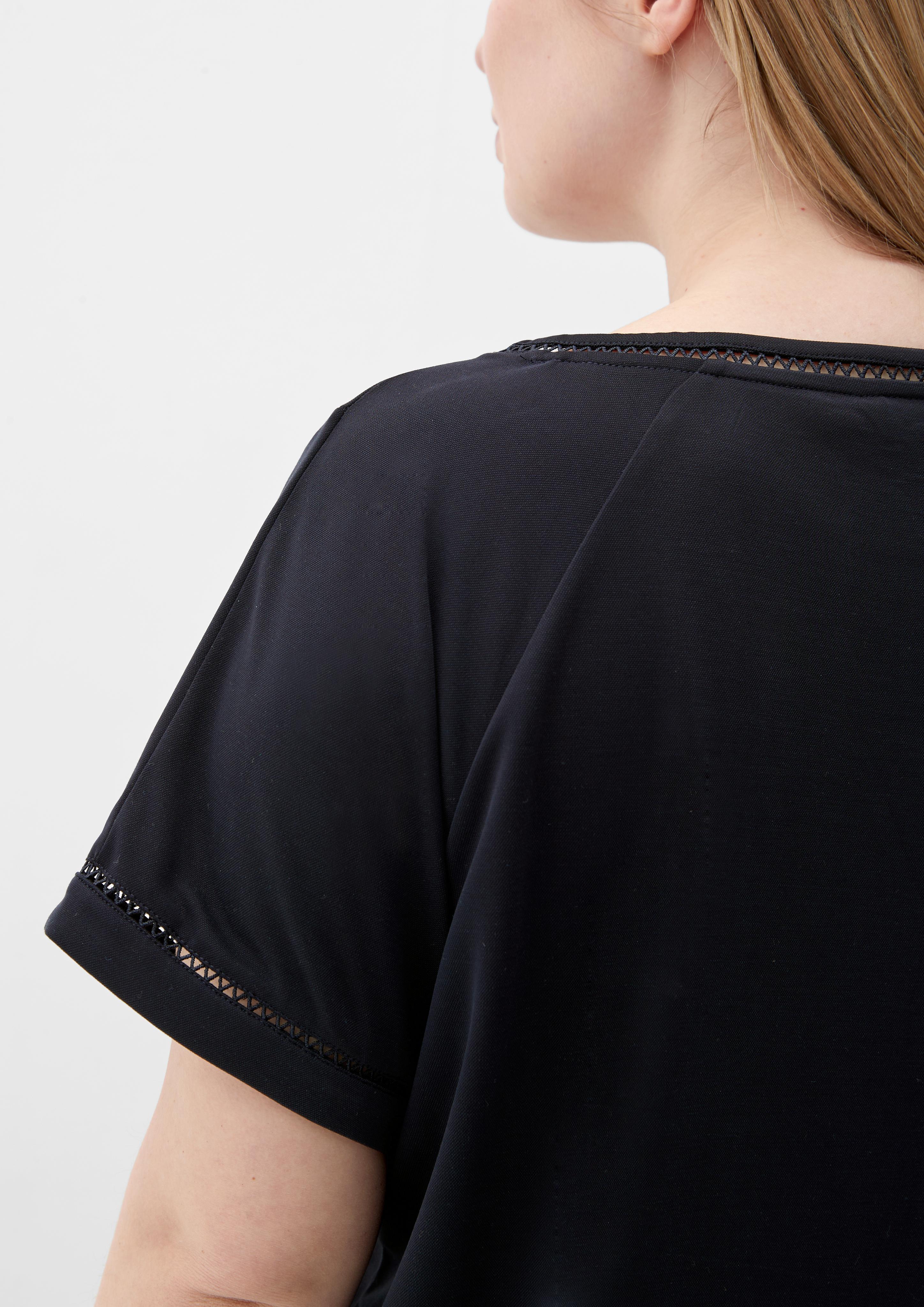T-Shirt mit Spitzenborte  2129909-5976