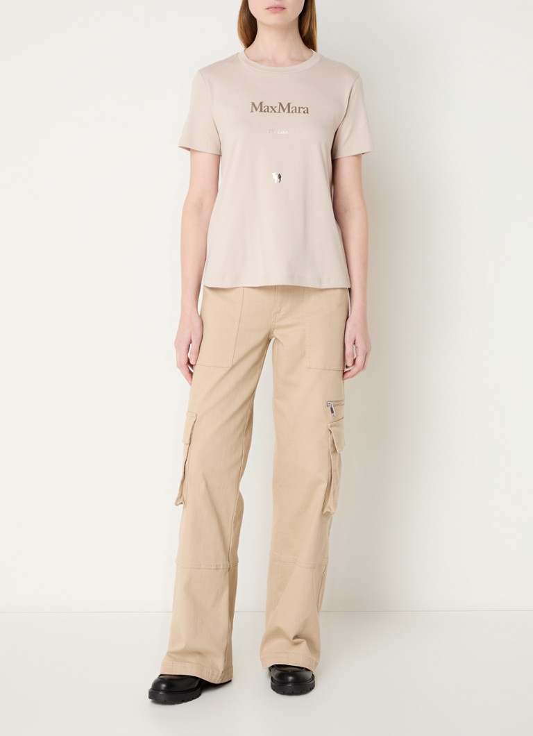 Μπλούζα MaxMara Quieto με λογότυπο