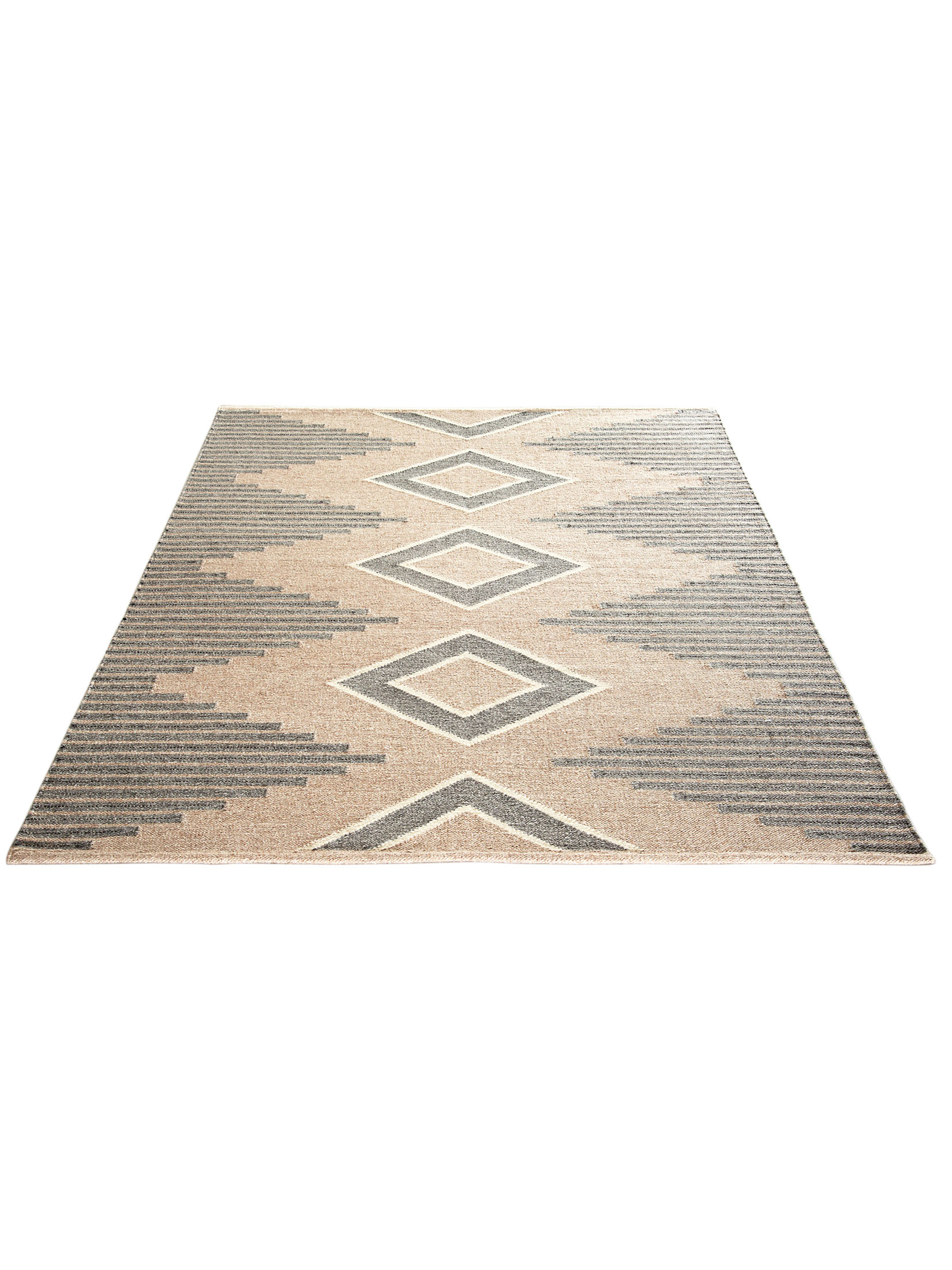 Ruda Flachgewebe-Teppich, Light Greige