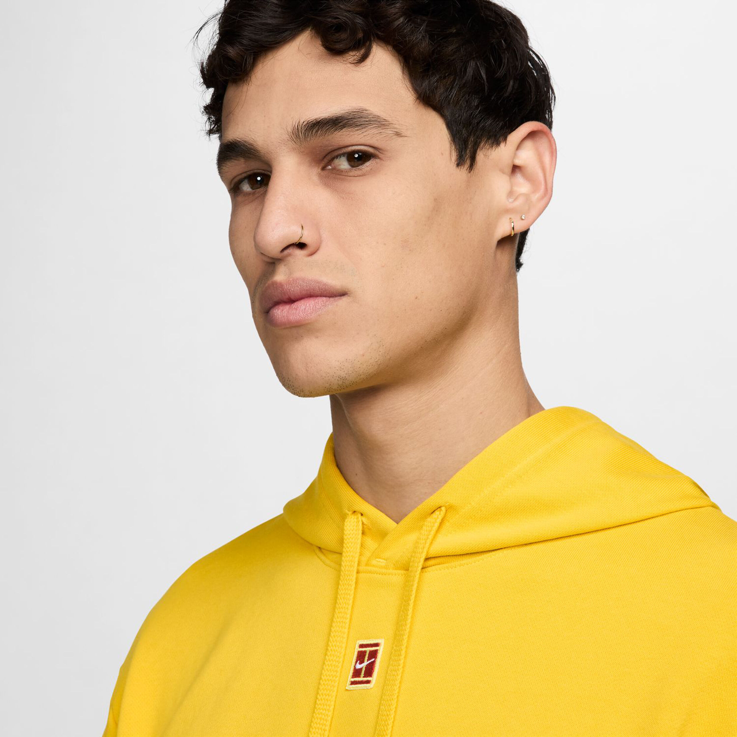 Dri-Fit Court Heritage Fleece Hoody Herren - Gelb