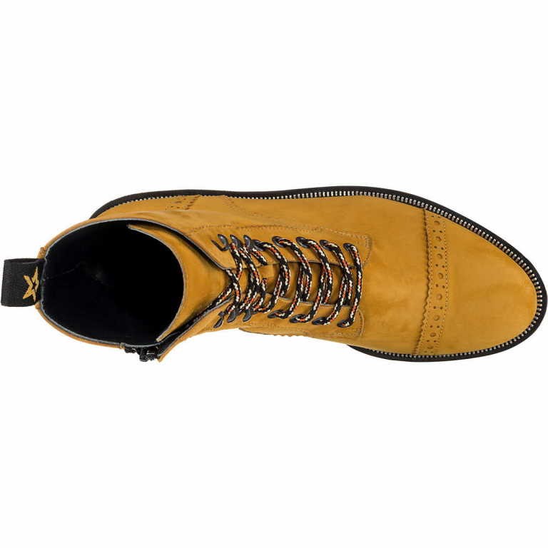 PAUL GREEN Schnür-Stiefeletten gelb