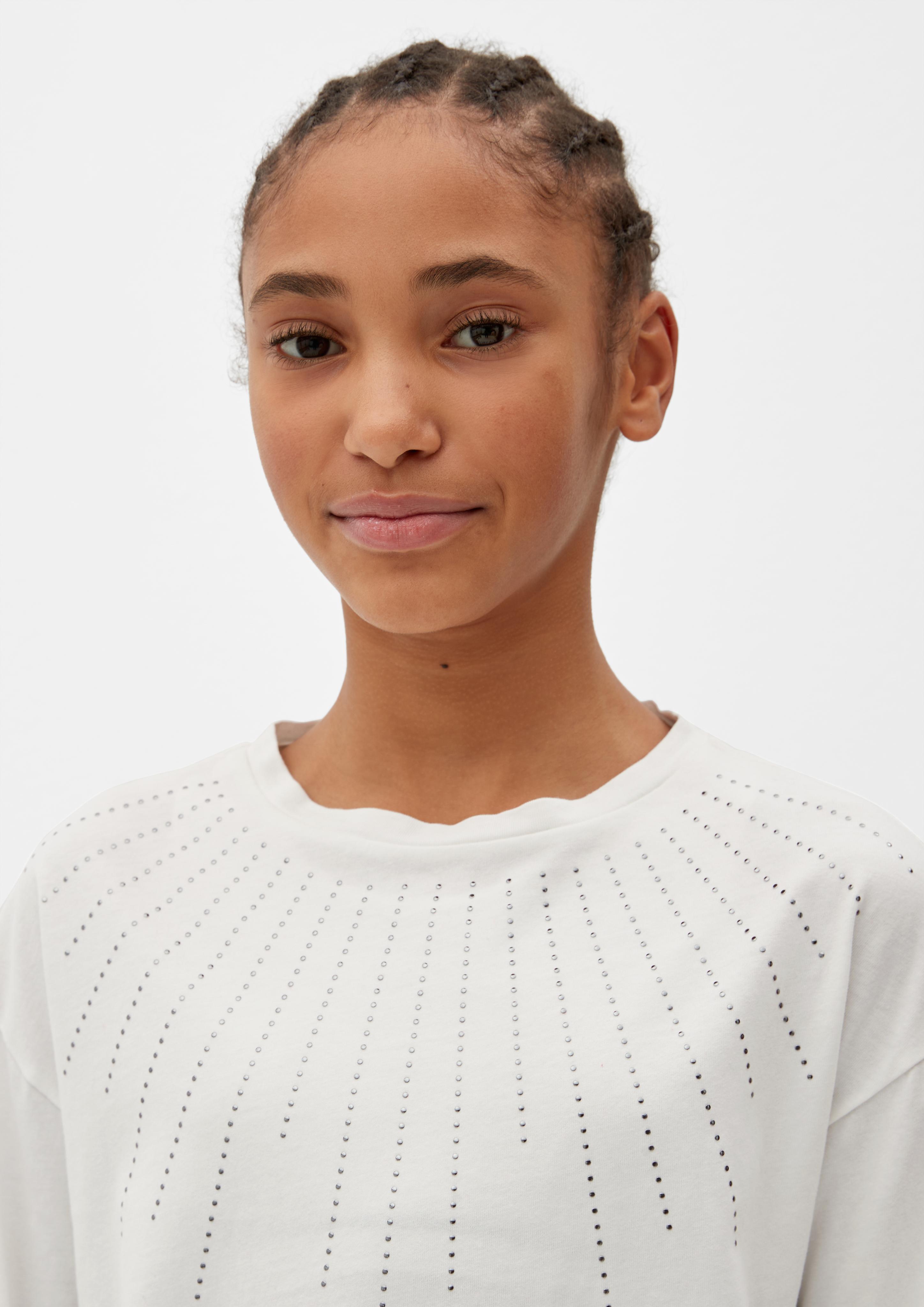 Longsleeve mit Nietenbesatz  2122082-0210