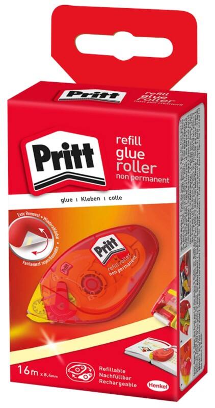 Pritt Kleberoller Nachfüllbar Nicht Permanent 8,4 mm 2118120 Gelb, Rot 16 m