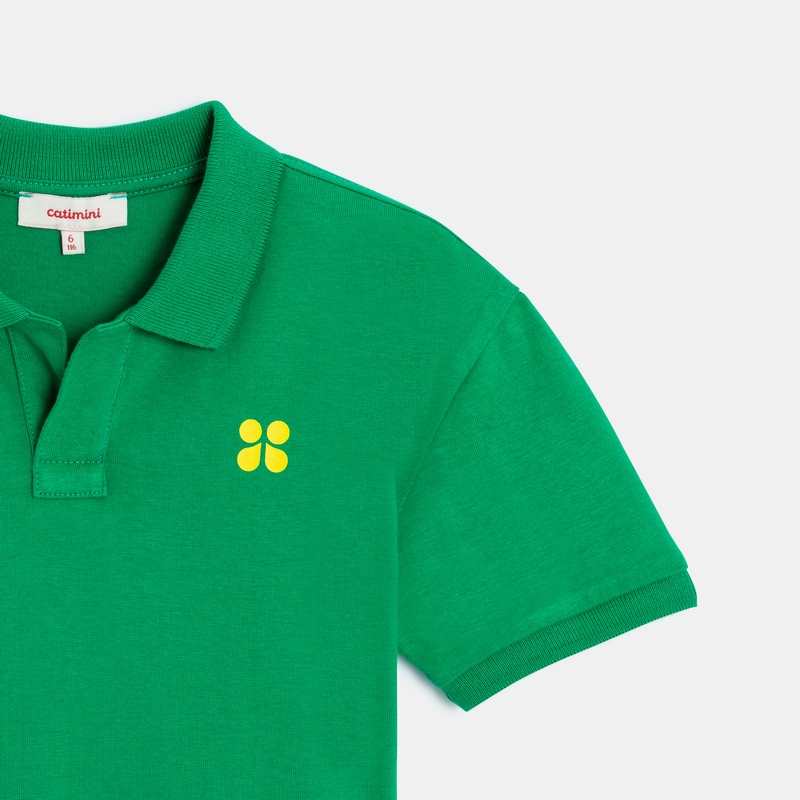 Polo garçon vert tropical Catimini