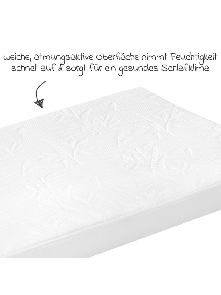 Alvi Babybett-Matratze Bamboo Pro 70 x 140 cm in weiss günstig kaufen onesize