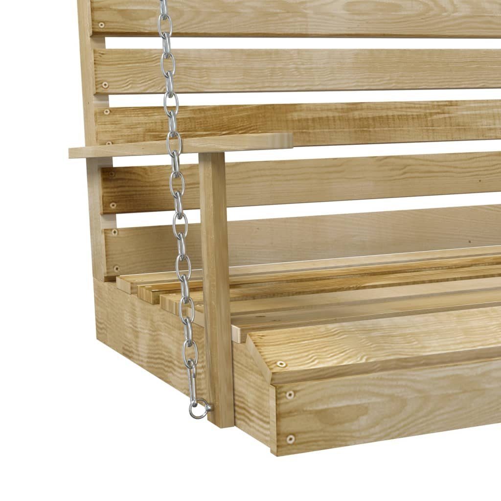 DOTMALL Hollywoodschaukel Bank Kiefernholz Mit Ketten 155x65x60 cm