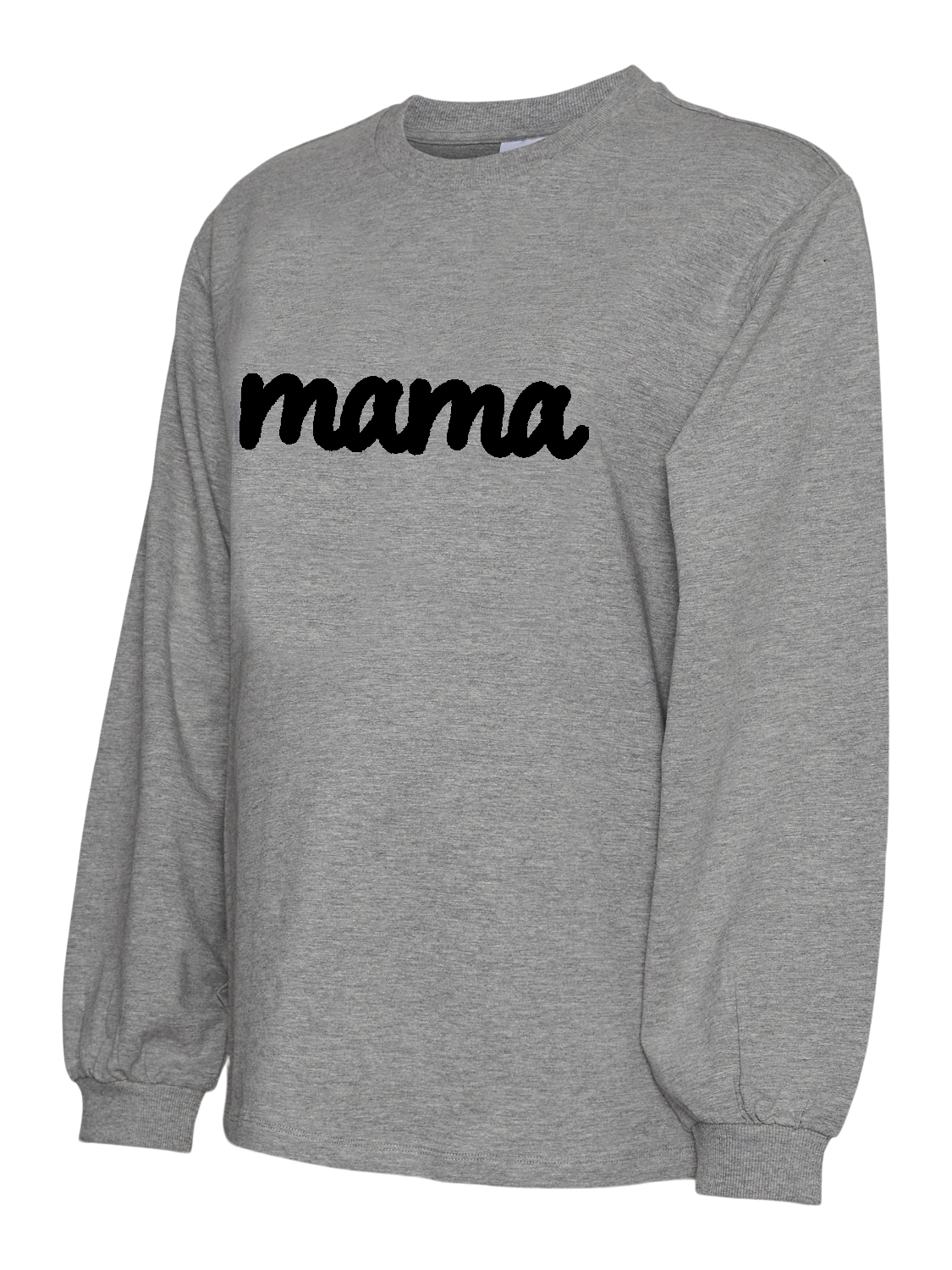 Normal geschnitten Rundhals Sweatshirt