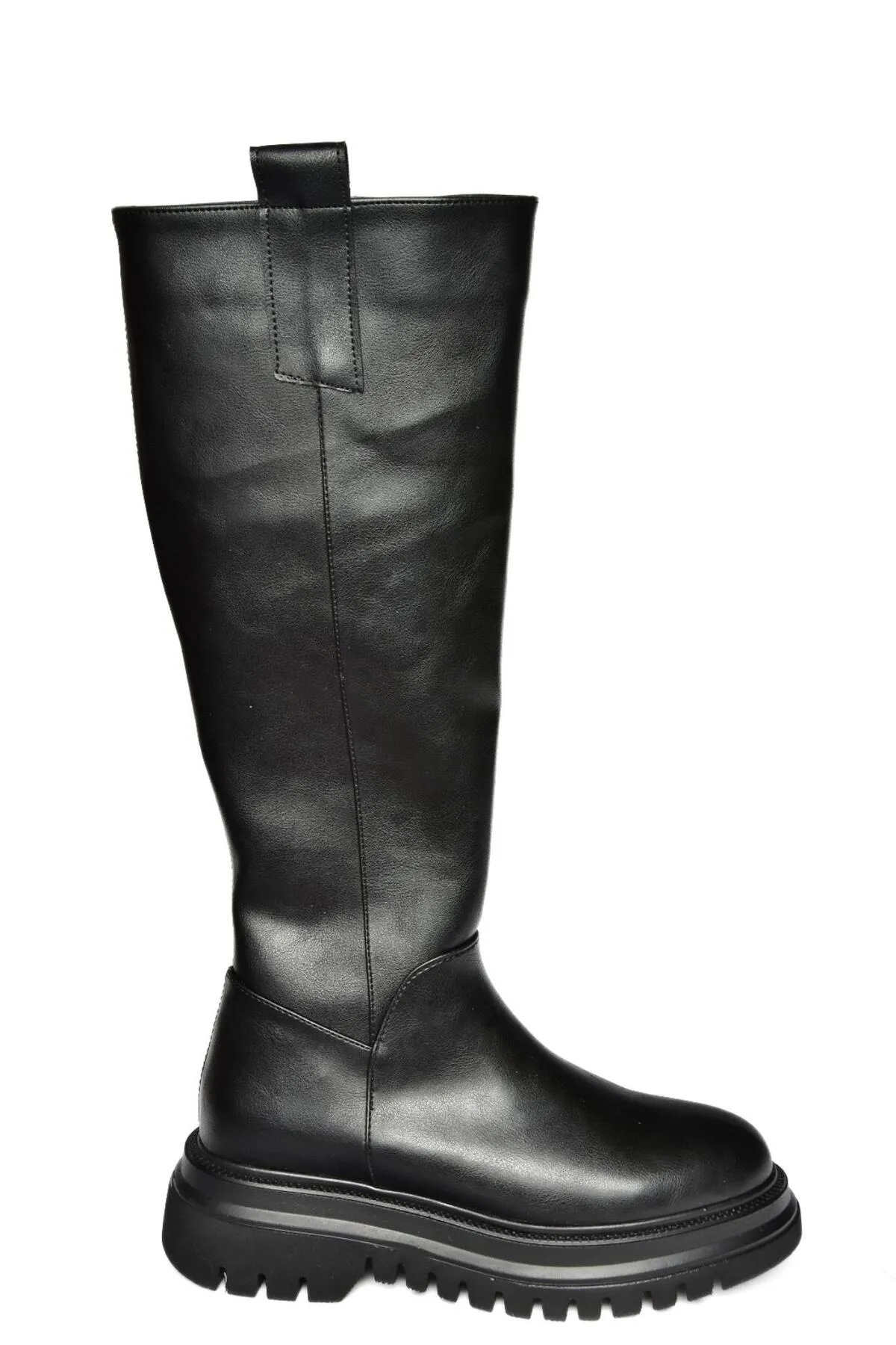 Fox Shoes  R312401309 Schwarze Damenstiefel mit dicken Sohlen
