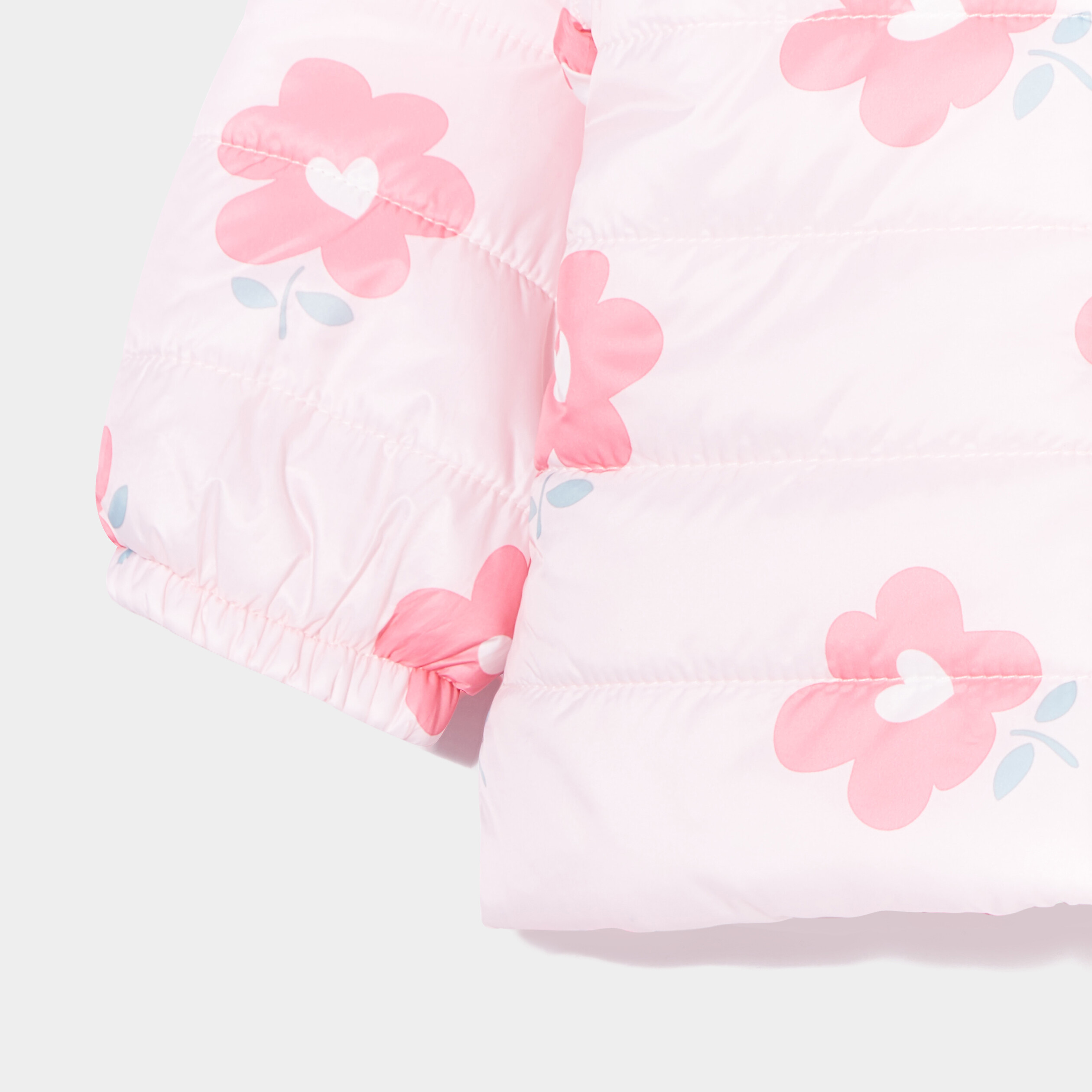 Doudoune oversize zippée à capuche rose clair bébé fille | La Halle