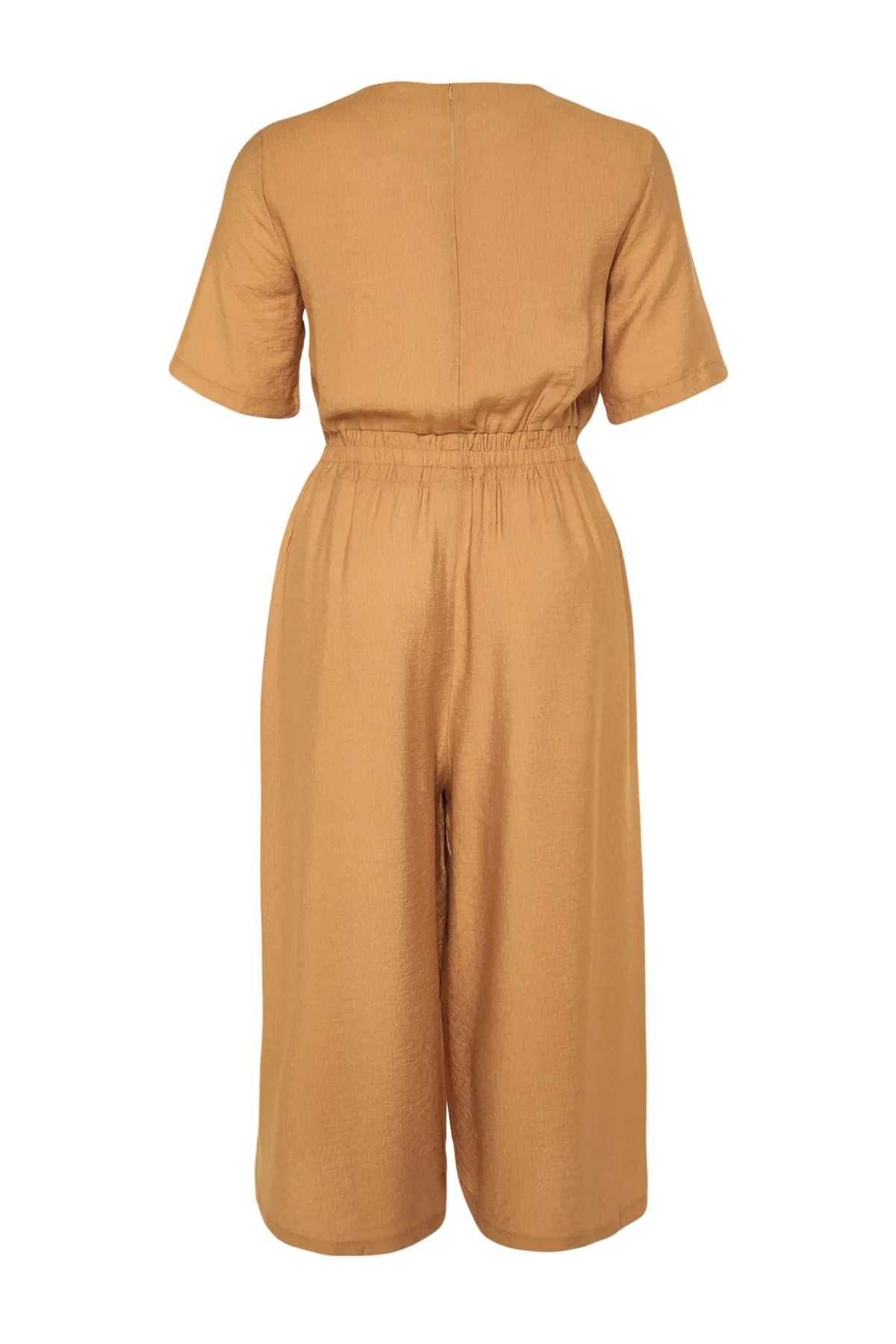 Trendyol Curve  Kamelgewebter Overall mit elastischem Bund TBSSS22BG0017
