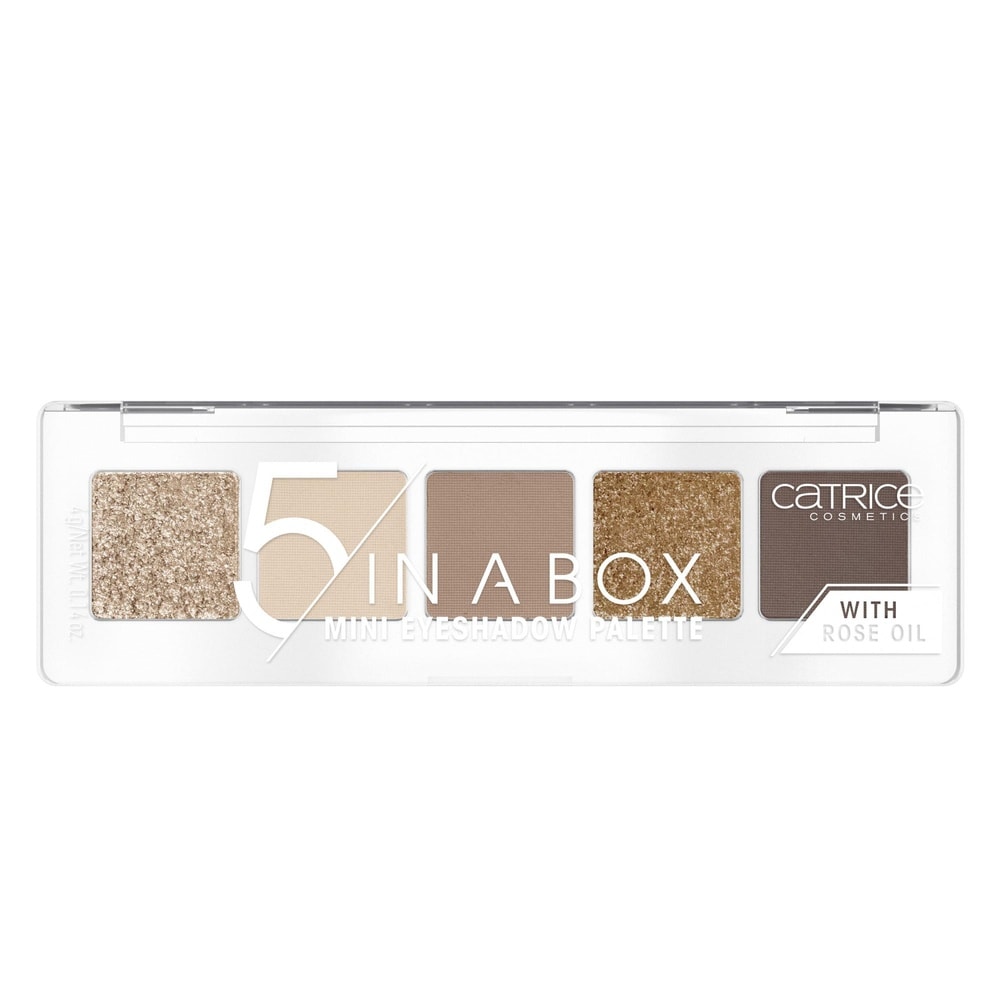 catrice 5 In A Box Mini palette fards à paupières 010 Golden Nude Look Palette d'Ombres à Paupières
