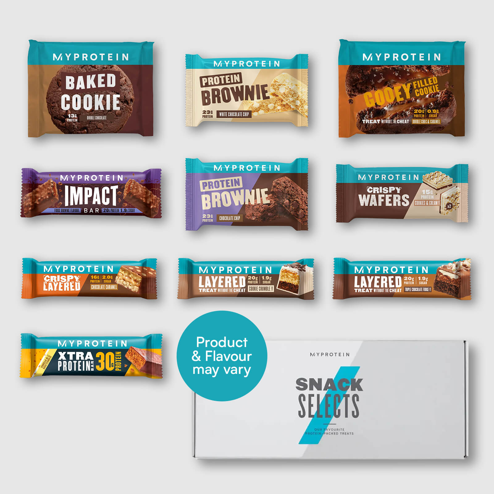 Coffret de snacks protéinés