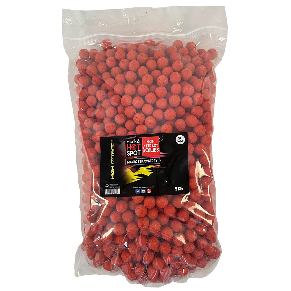 Mack2 High Attract -mansikkaboilies 20 mm 5 kg
