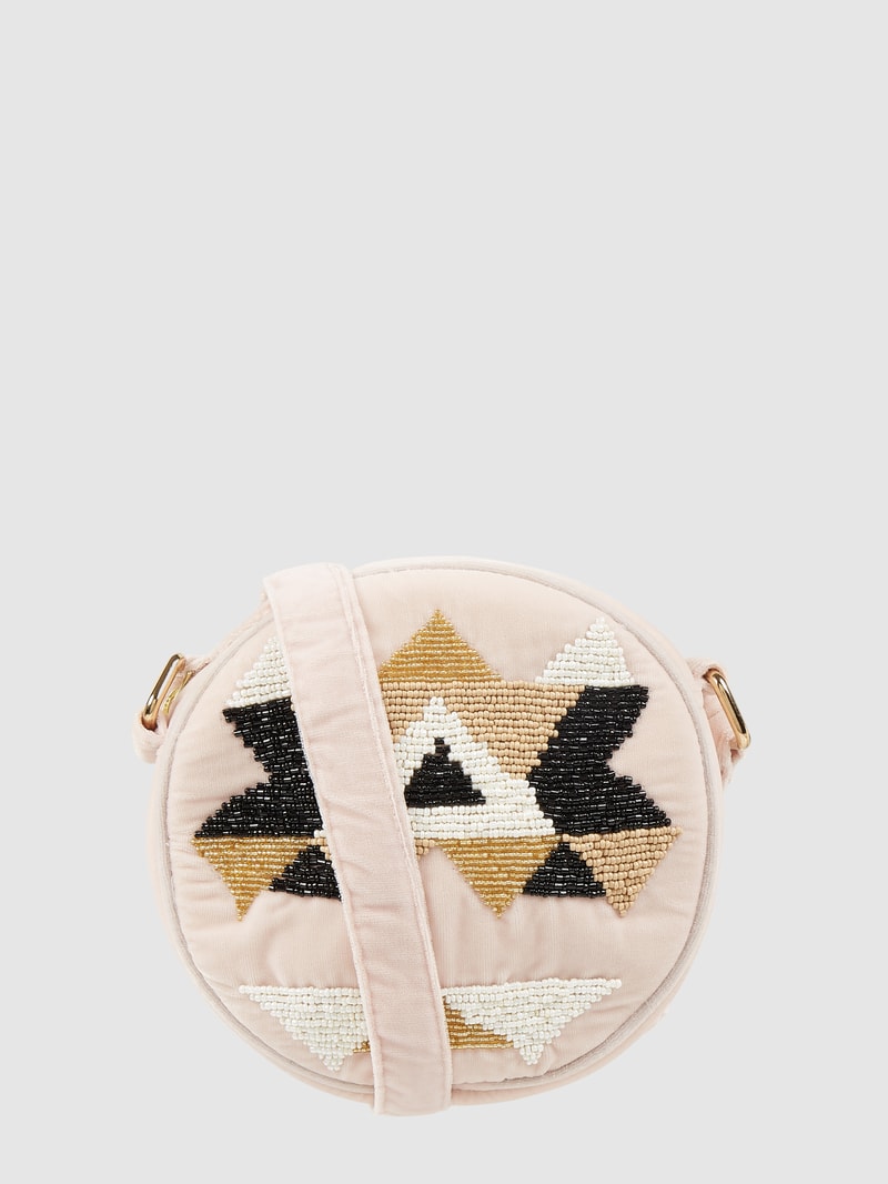 Crossbody Bag aus Samt Modell 'Ajaci' in beige