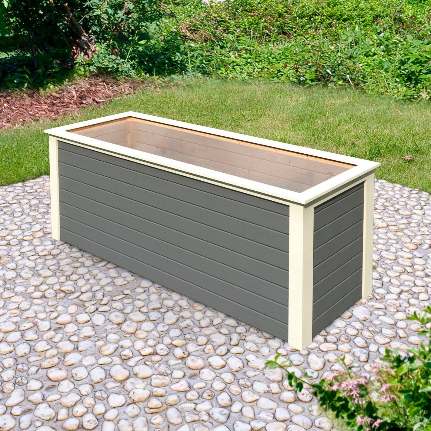 Karibu Hochbeet 2, BxTxH: 254x94x92 cm