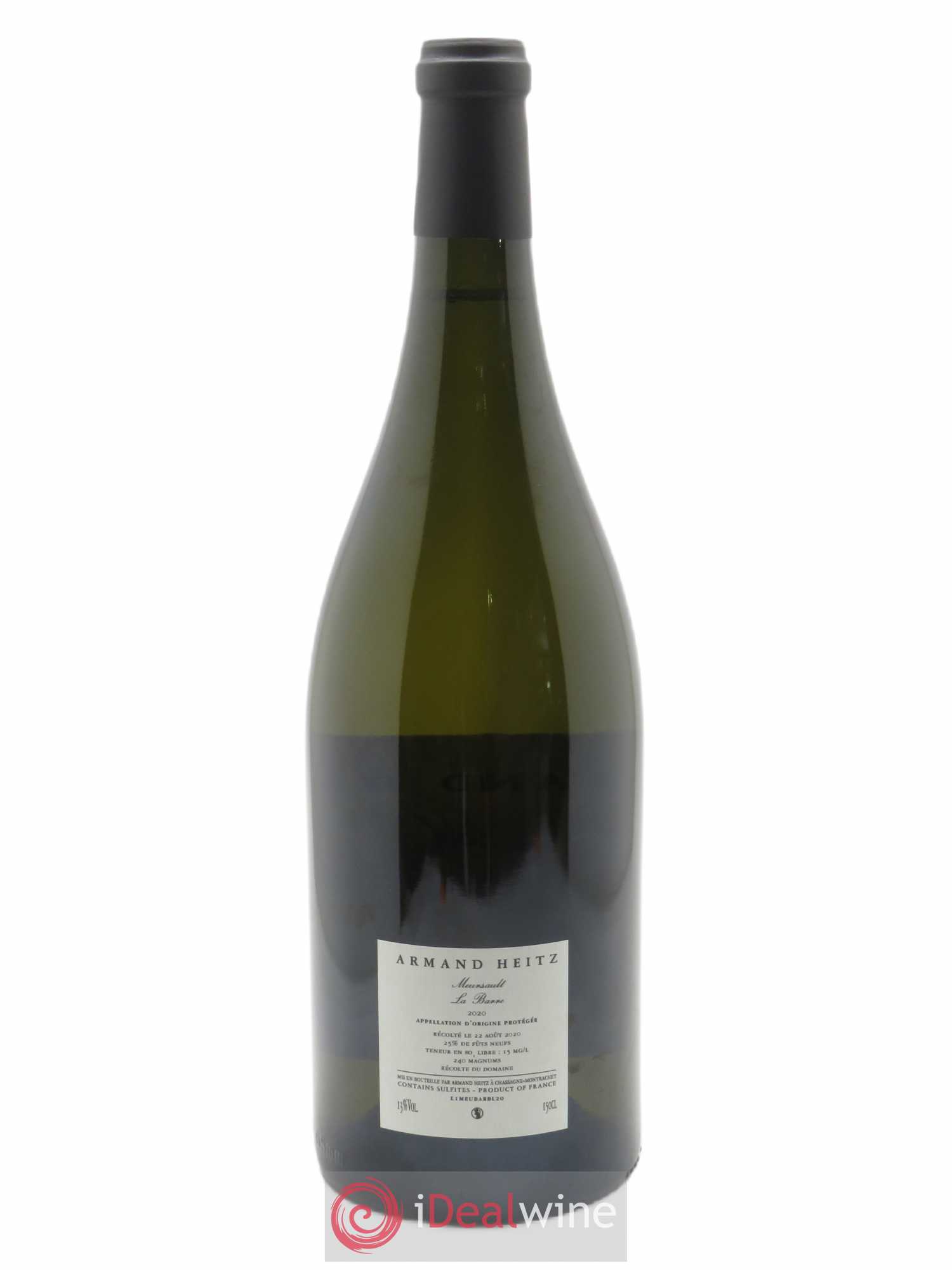 Meursault En la Barre Armand Heitz  2020 - Lot de 1 Magnum