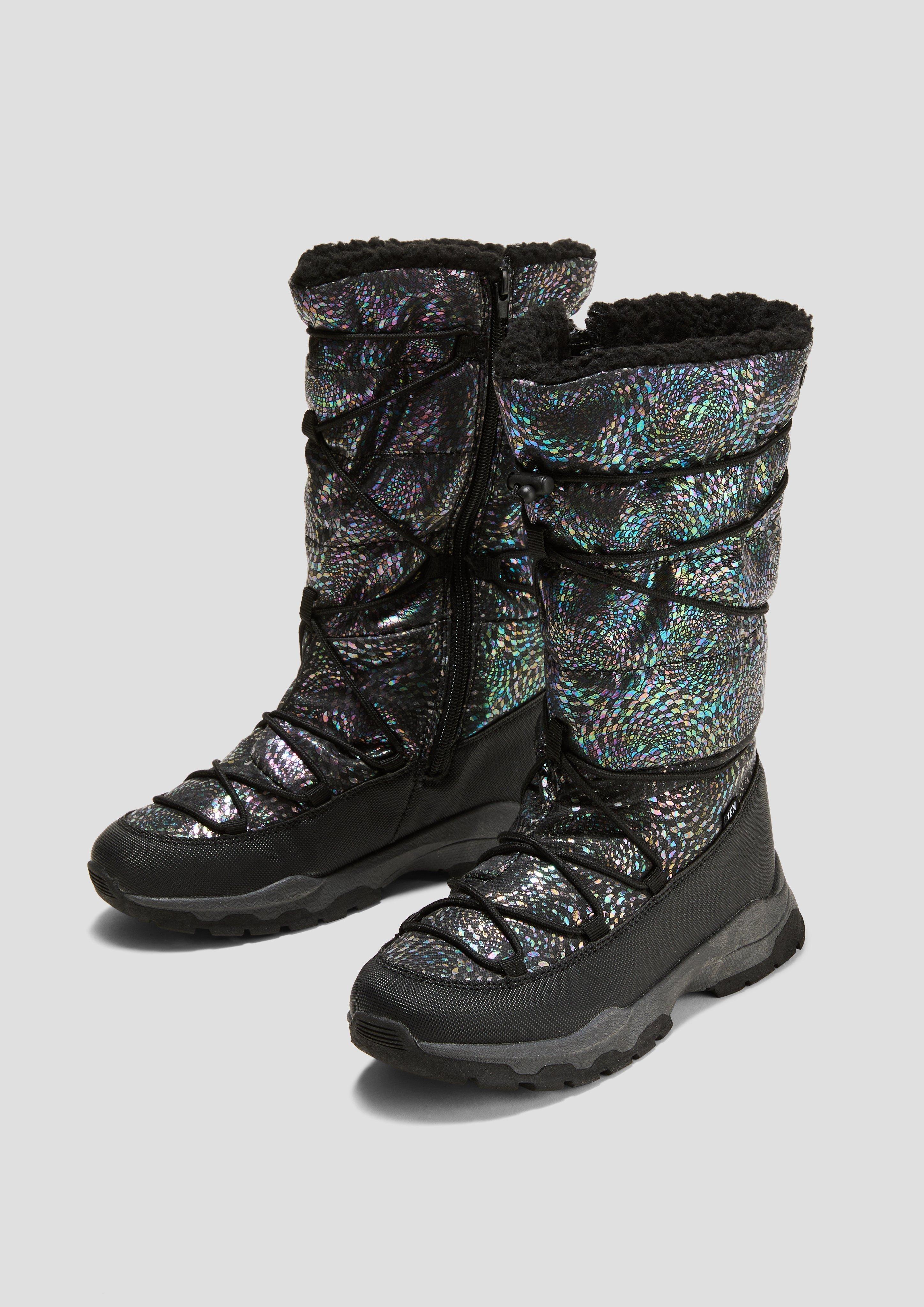 Tex-Stiefel in glänzender Optik  6008309-098