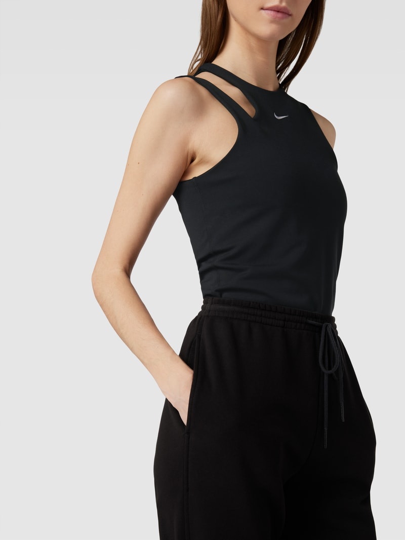 Body mit Logo-Stitching in schwarz