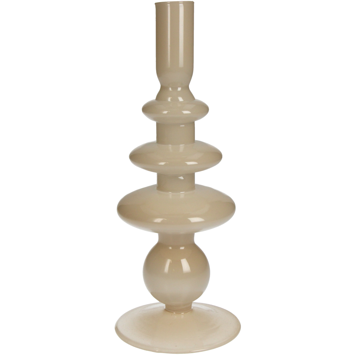Trendhopper Kerzenständer Glossy Beige 22,5 cm