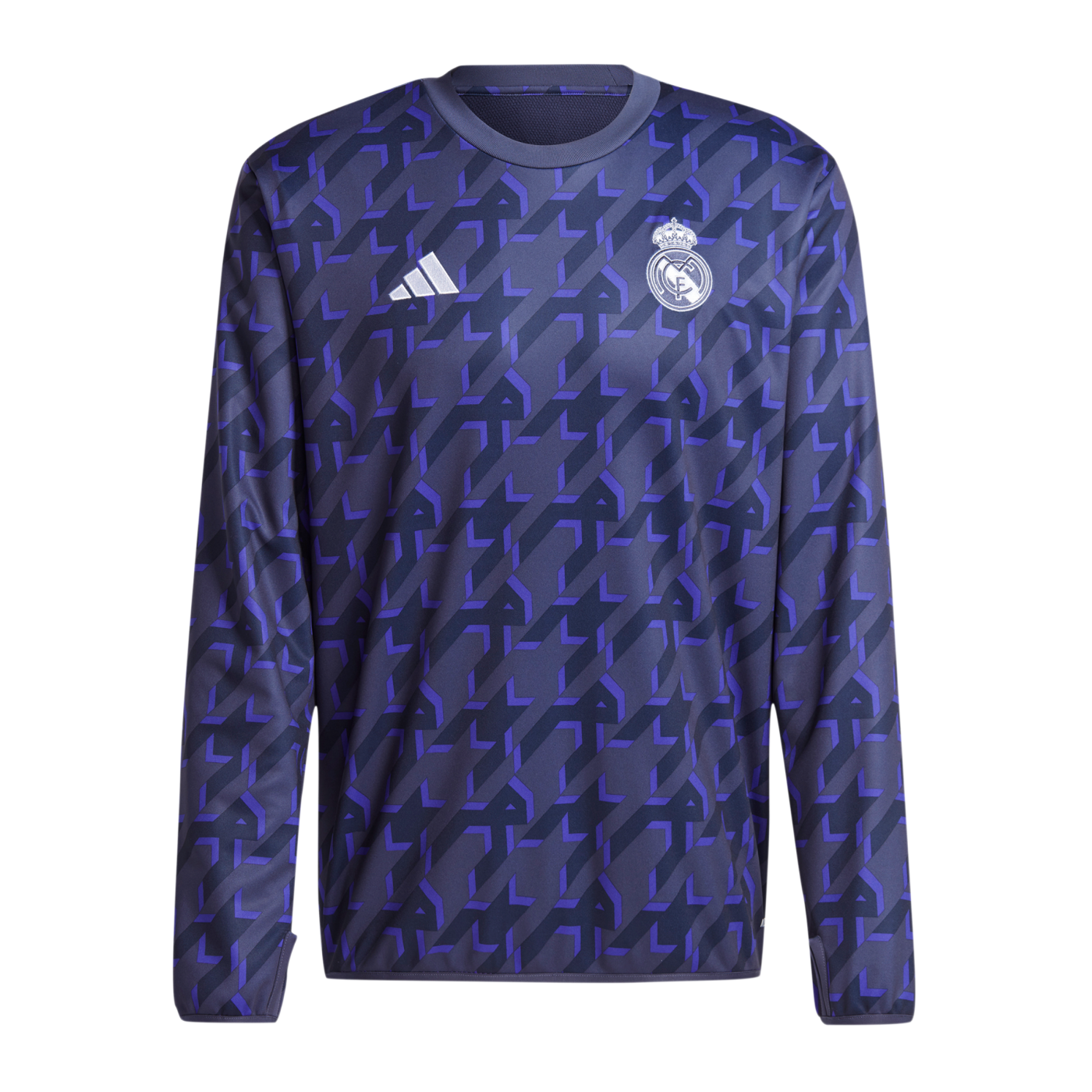 adidas Real Madrid Prematch Warmtop 2023/2024 Blau