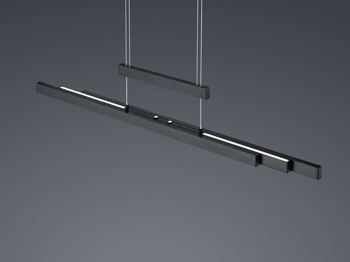 TRIO LED Pendelleuchte Trajan Schwarz