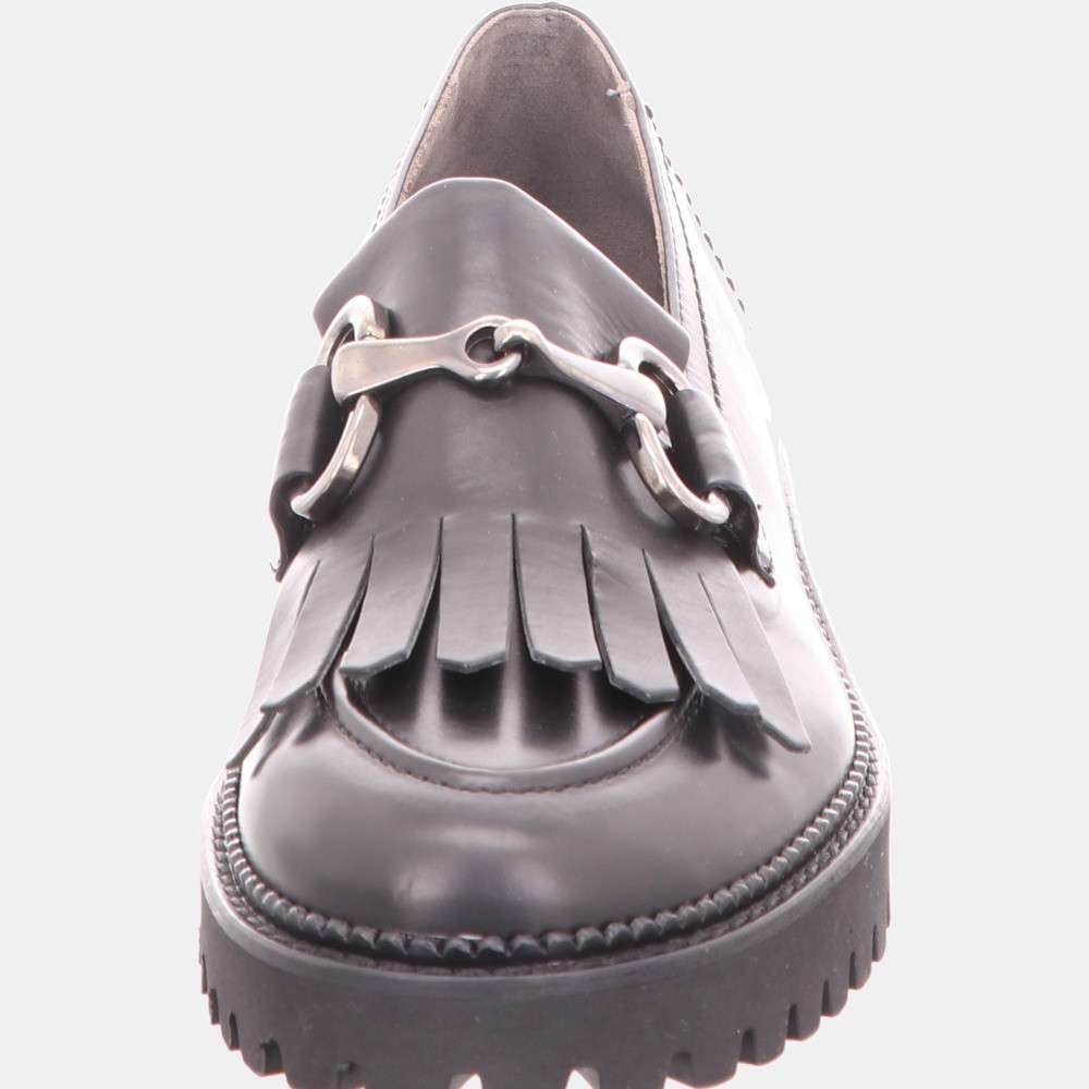PAUL GREEN Klassische Slipper schwarz BRUSH CALF black